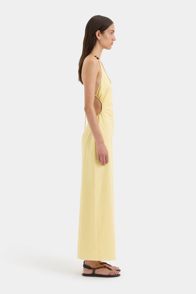 SIR the label Magnolia Beaded Midi Dress Sun