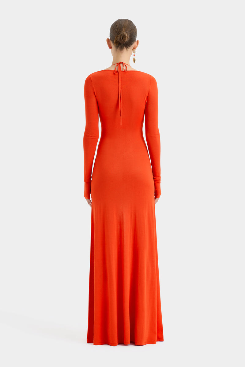 SIR the label Valejo Halter Dress TANGERINE