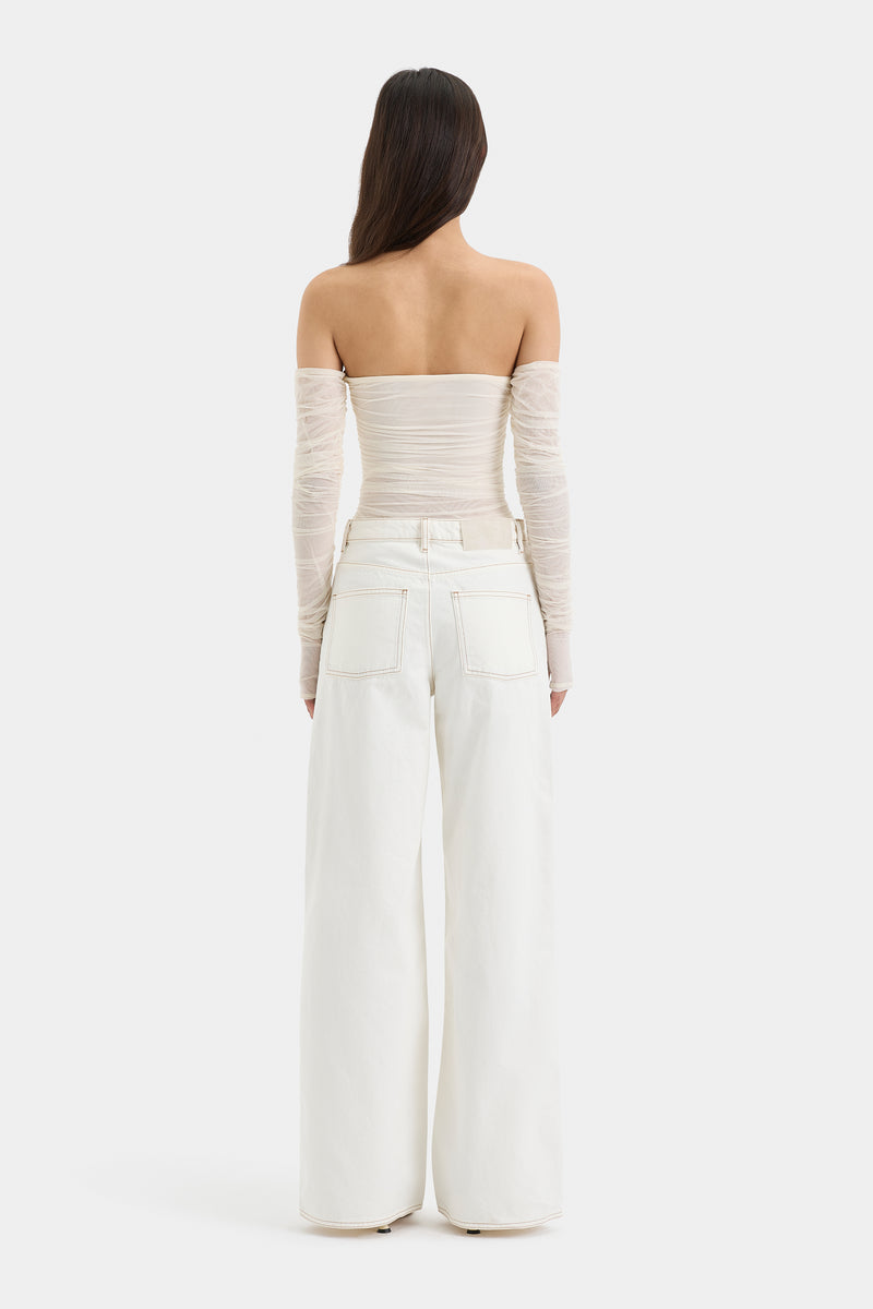 SIR the label Jacques Off Shoulder Top ECRU