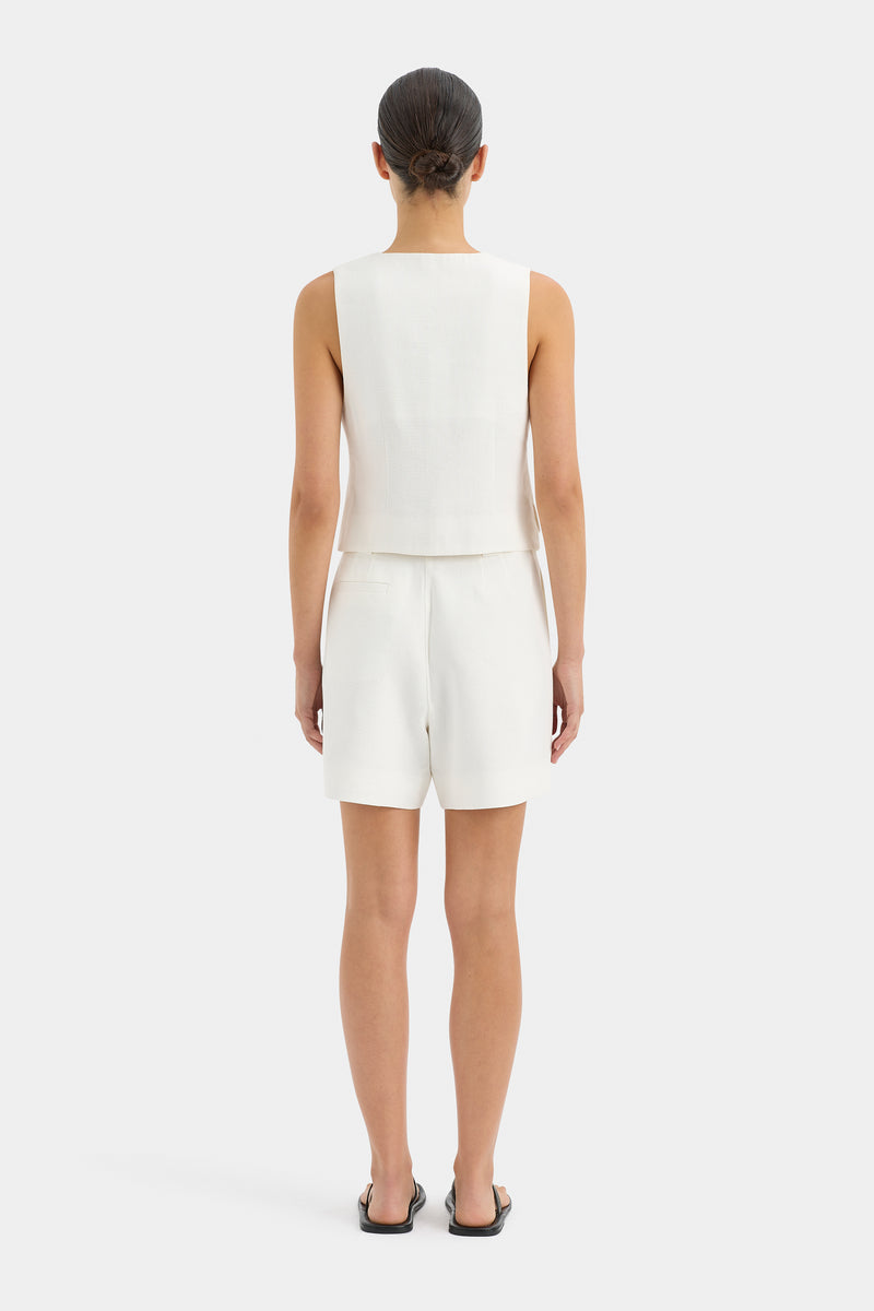 SIR the label Clemence Tailored Short IVORY