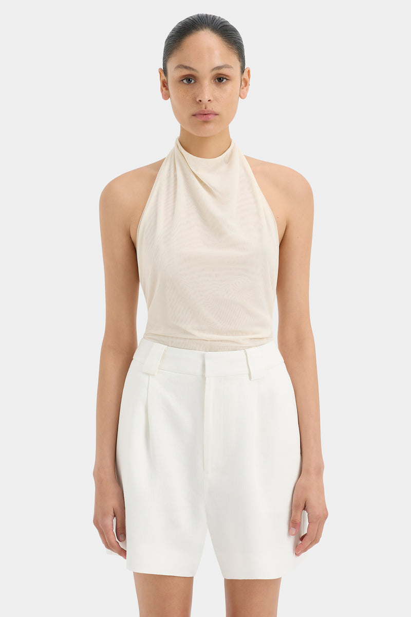 Jacques Mesh Halter Top