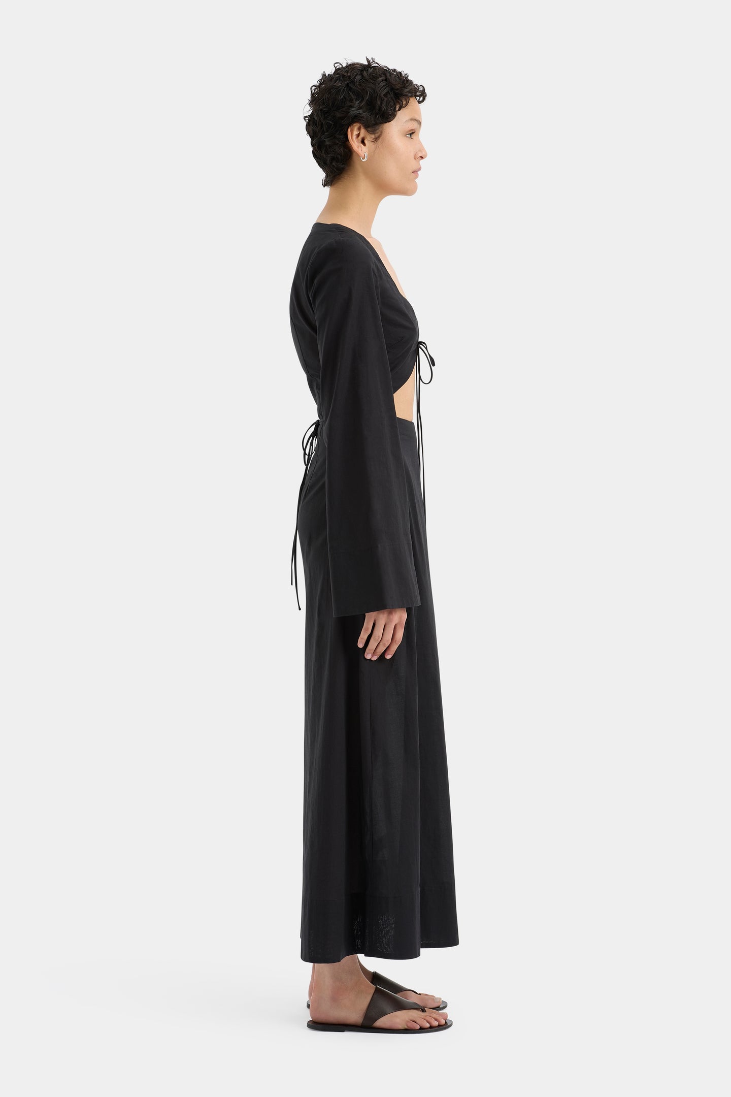 SIR the label Orlin Coverup Dress BLACK