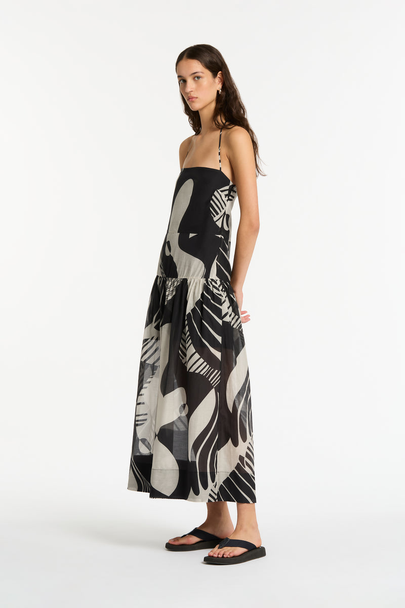 SIR the label Assemblage Maxi Dress Matisse Print