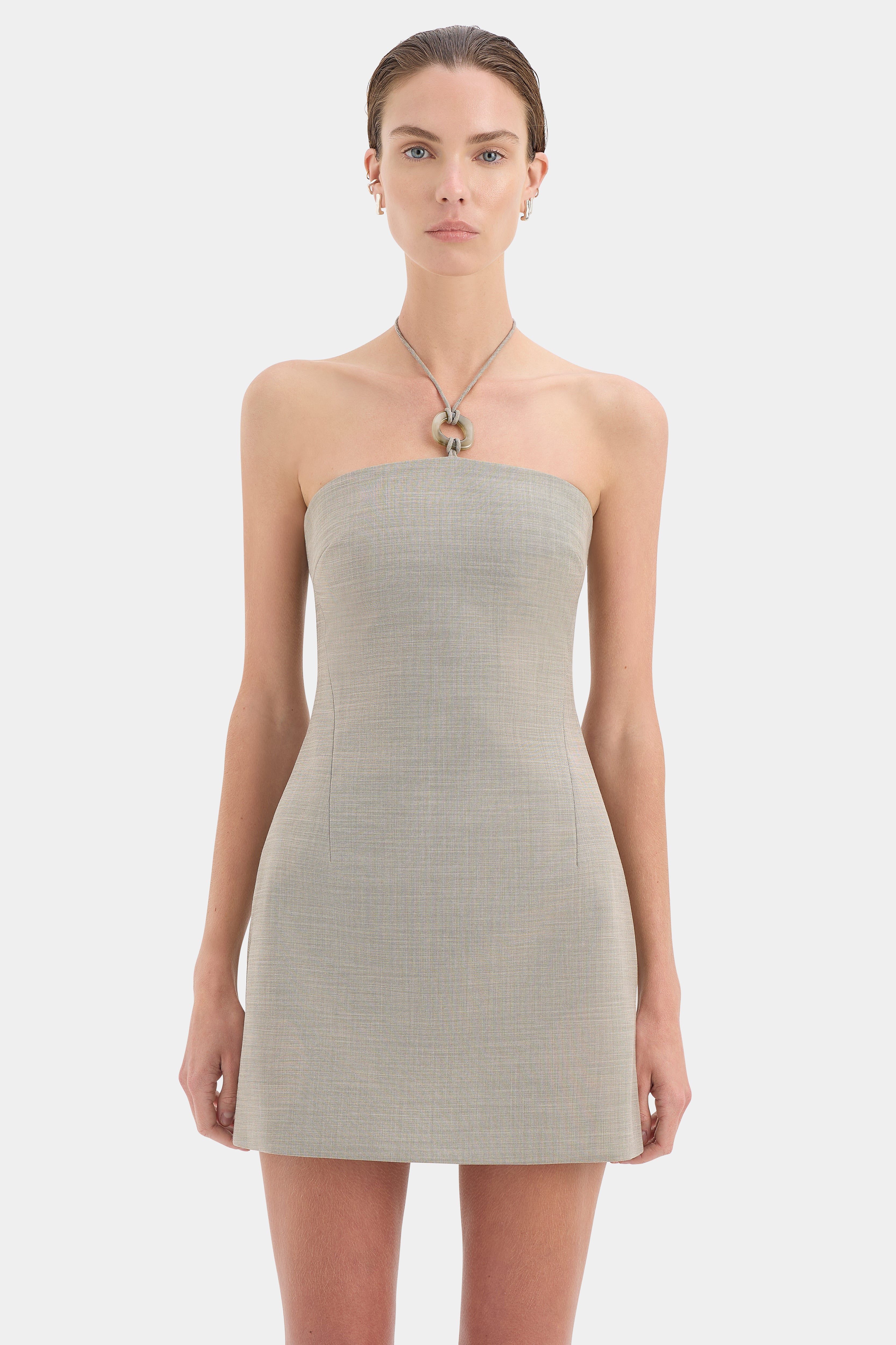 Solene Halter Mini Dress