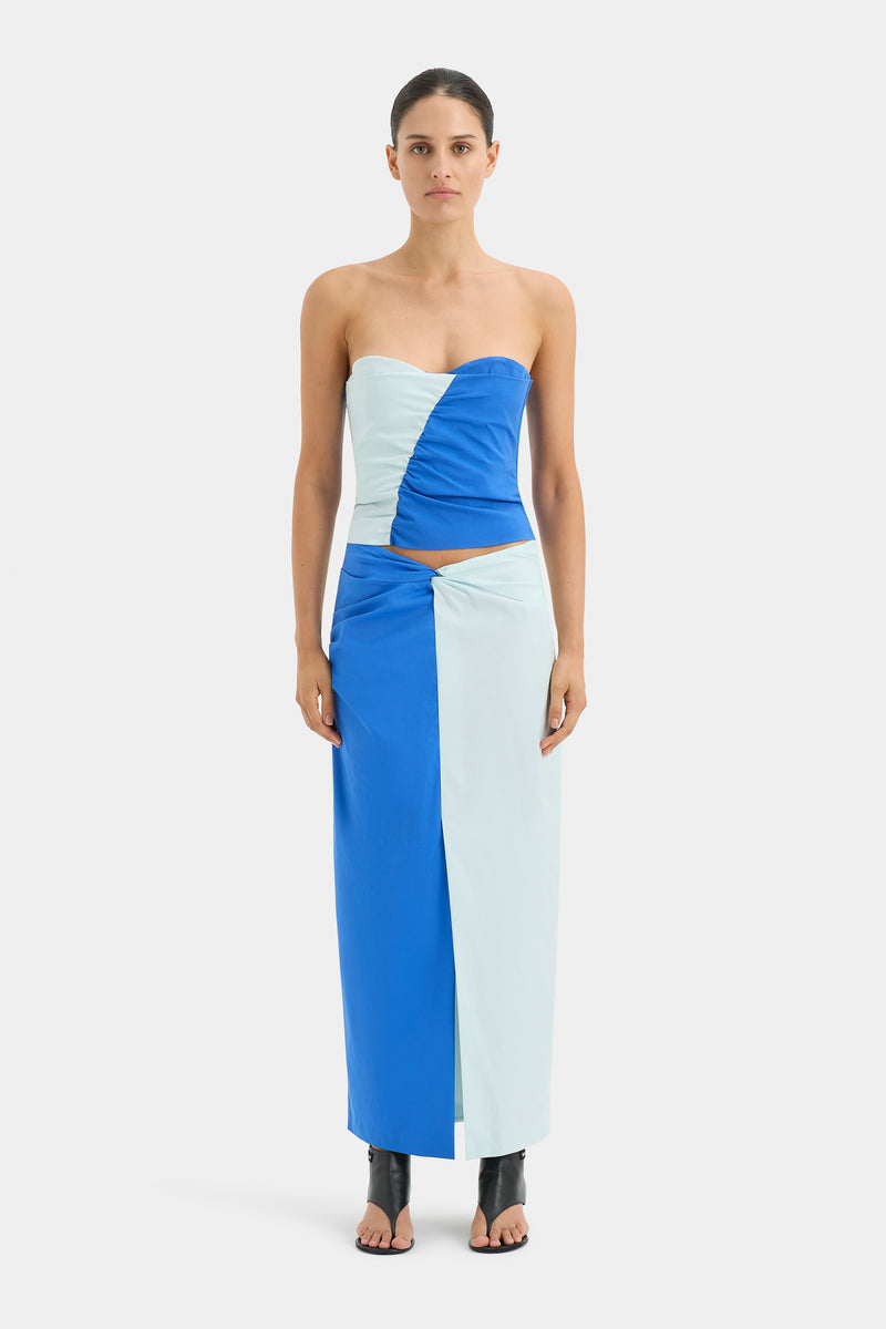 SIR the label Azul Bodice ICE BLUE/COBALT