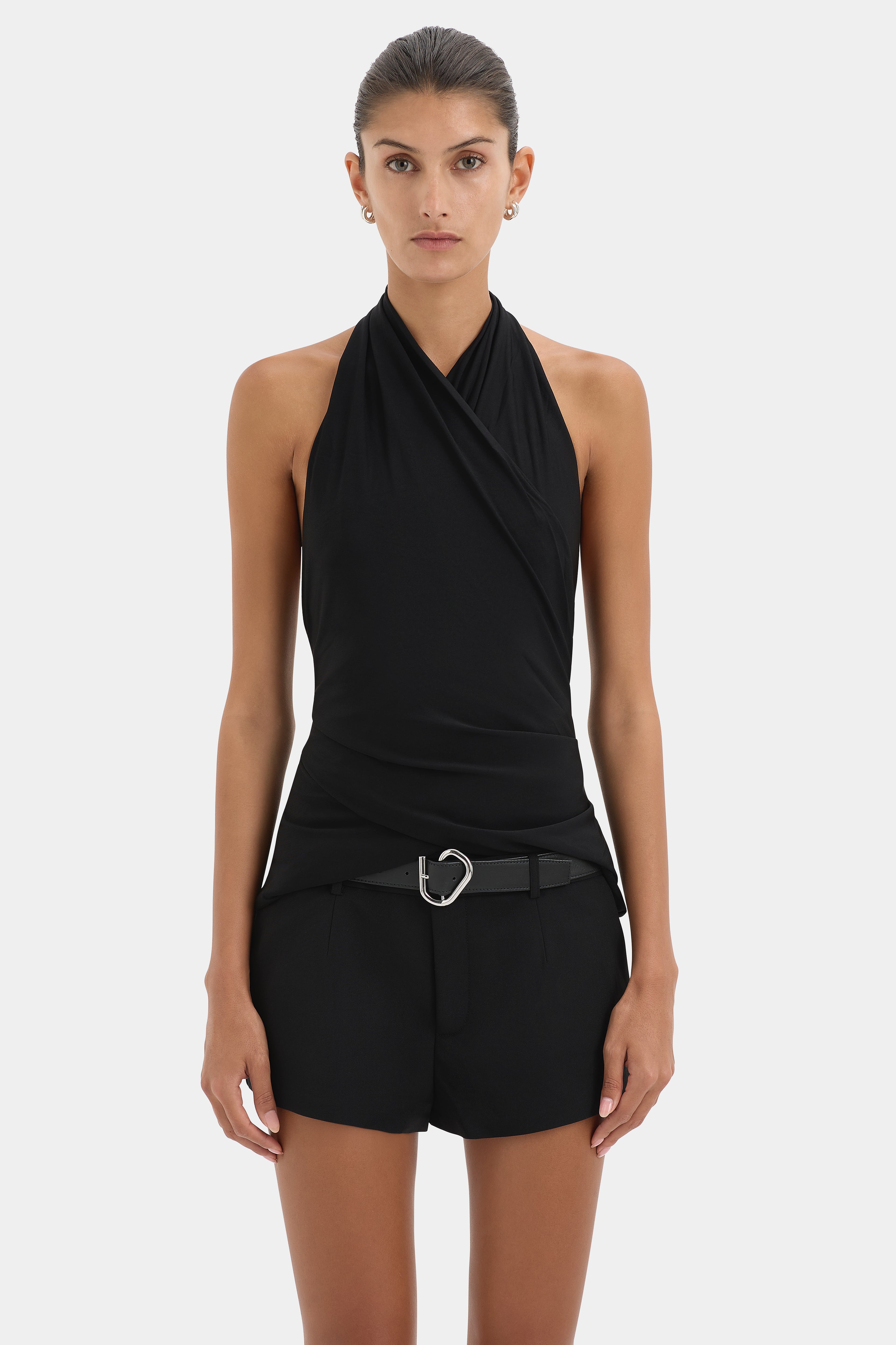 Matheo Draped Halter Top