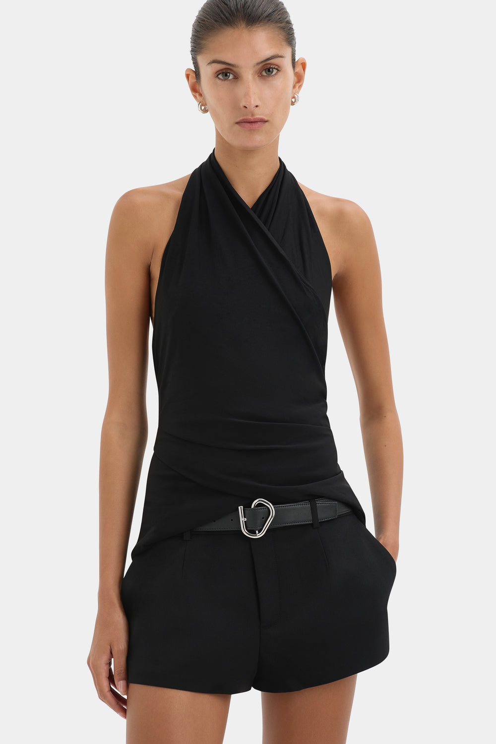 Matheo Draped Halter Top