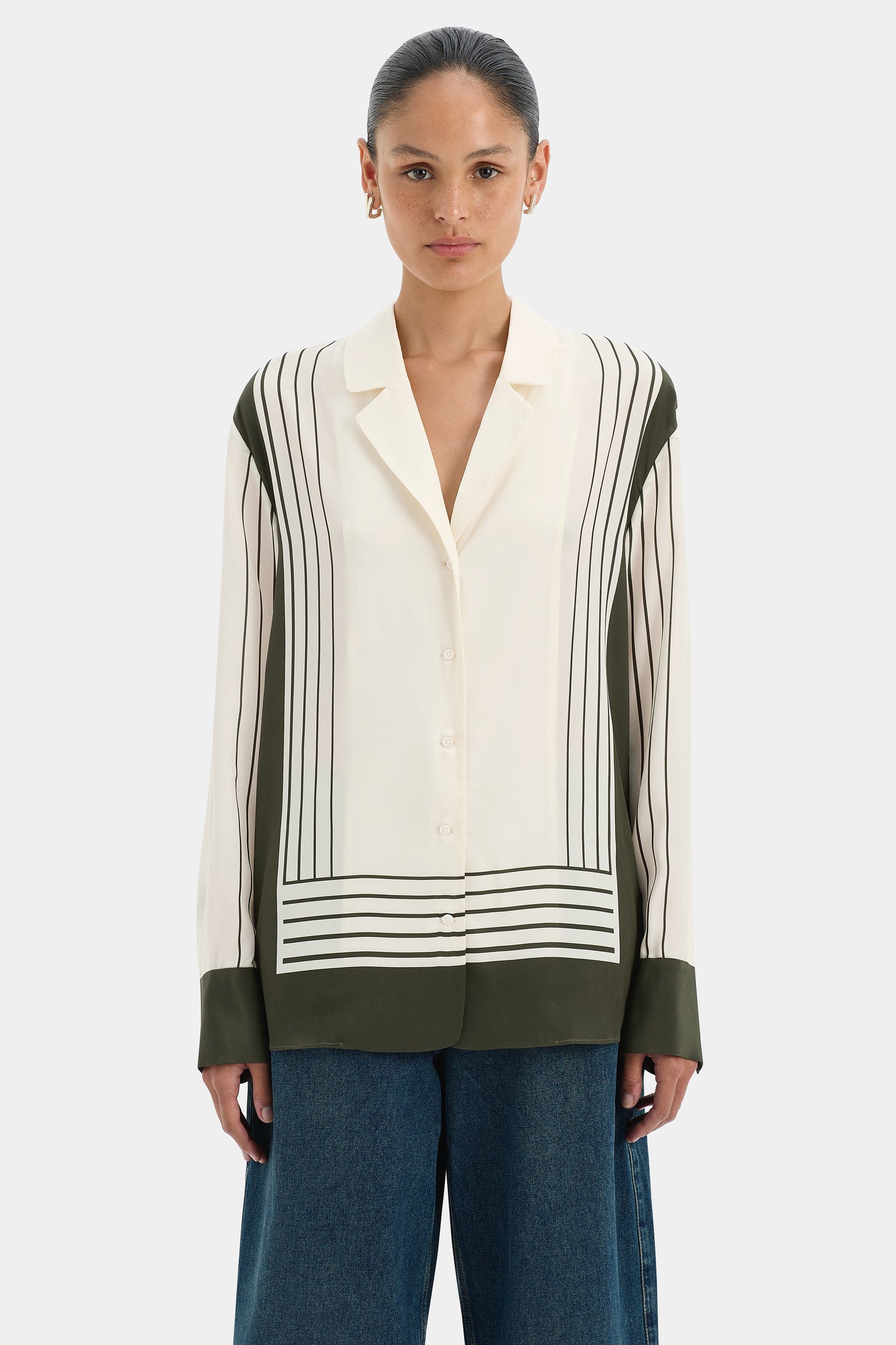 SIR the label Leilana Shirt Garden Stripe