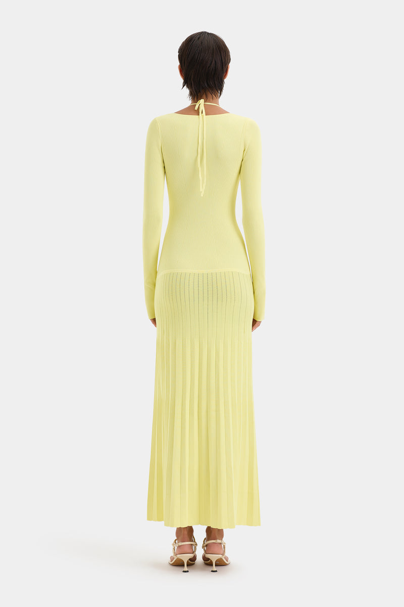 SIR the label Juniper Contoured Dress LEMON