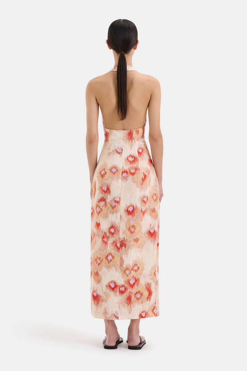 Fiorella Tie Midi Dress