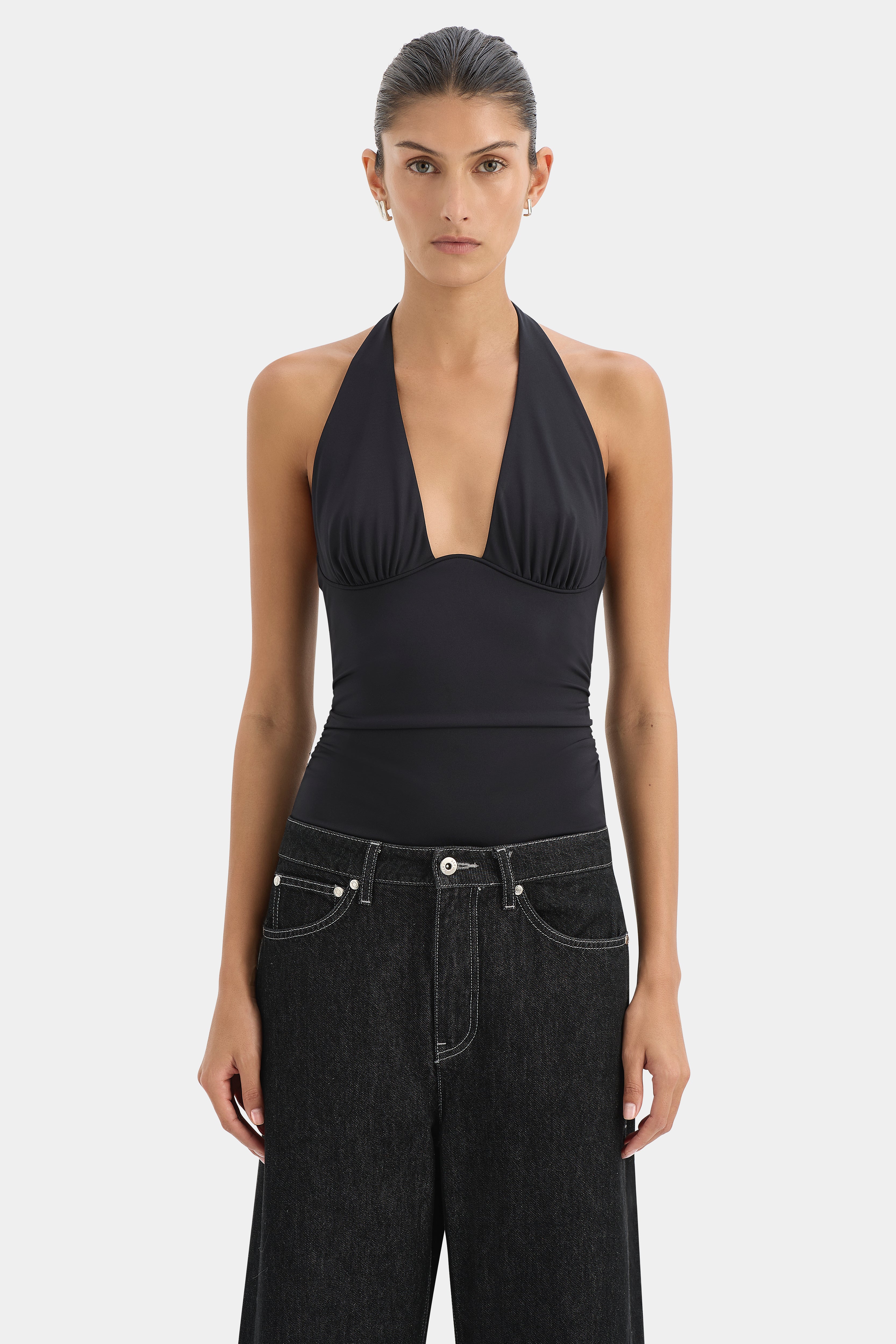 Elm Halter Top | Black | SIR.