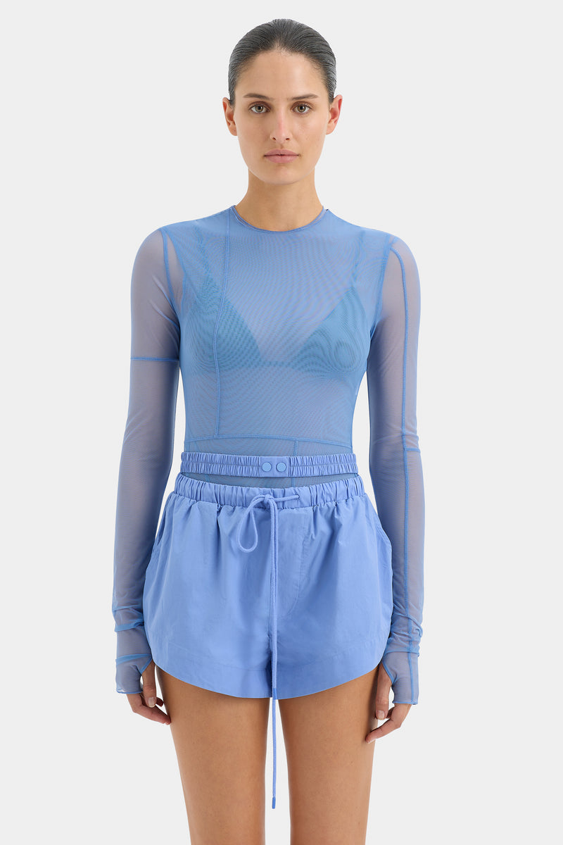 Jacques Mesh Panelled Top