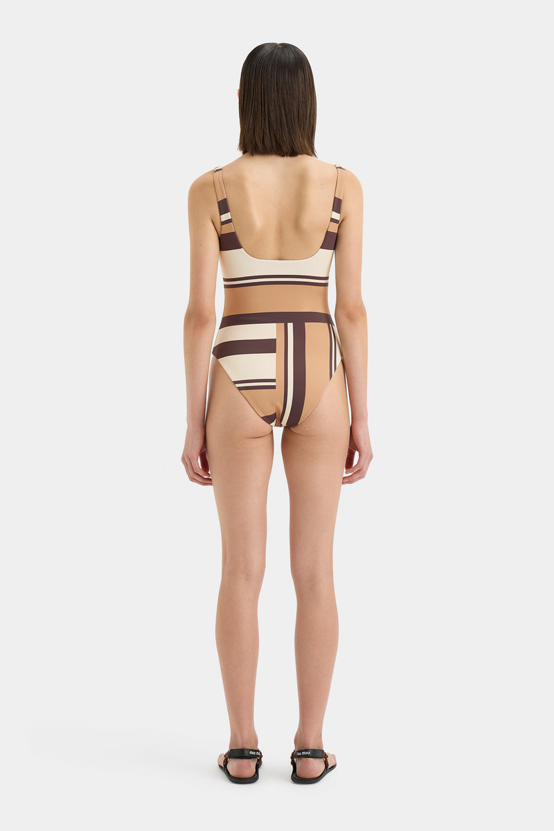 SIR the label Mahogany One Piece CANTINA STRIPE