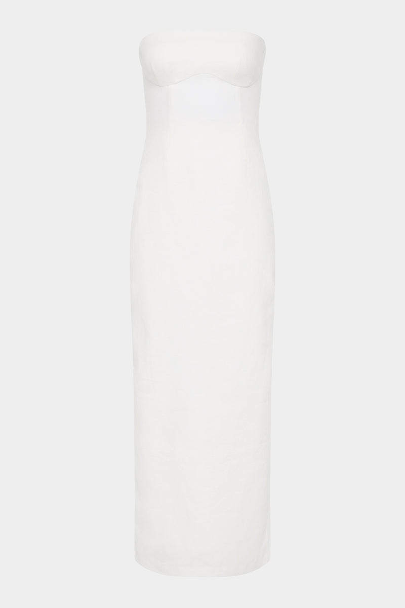 SIR the label Evalita Column Dress IVORY