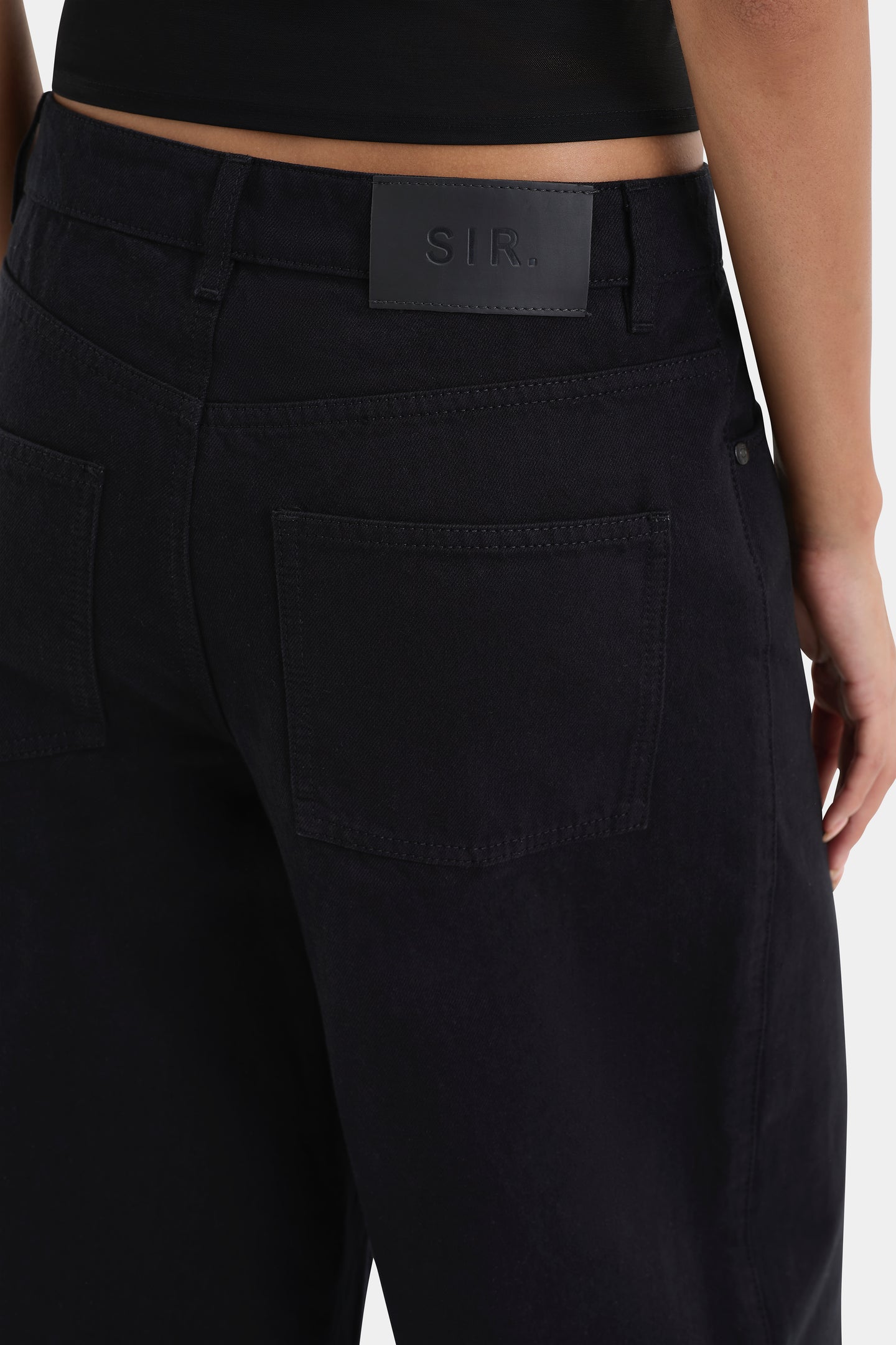 SIR the label Stella Wide Leg Jean Washed Black