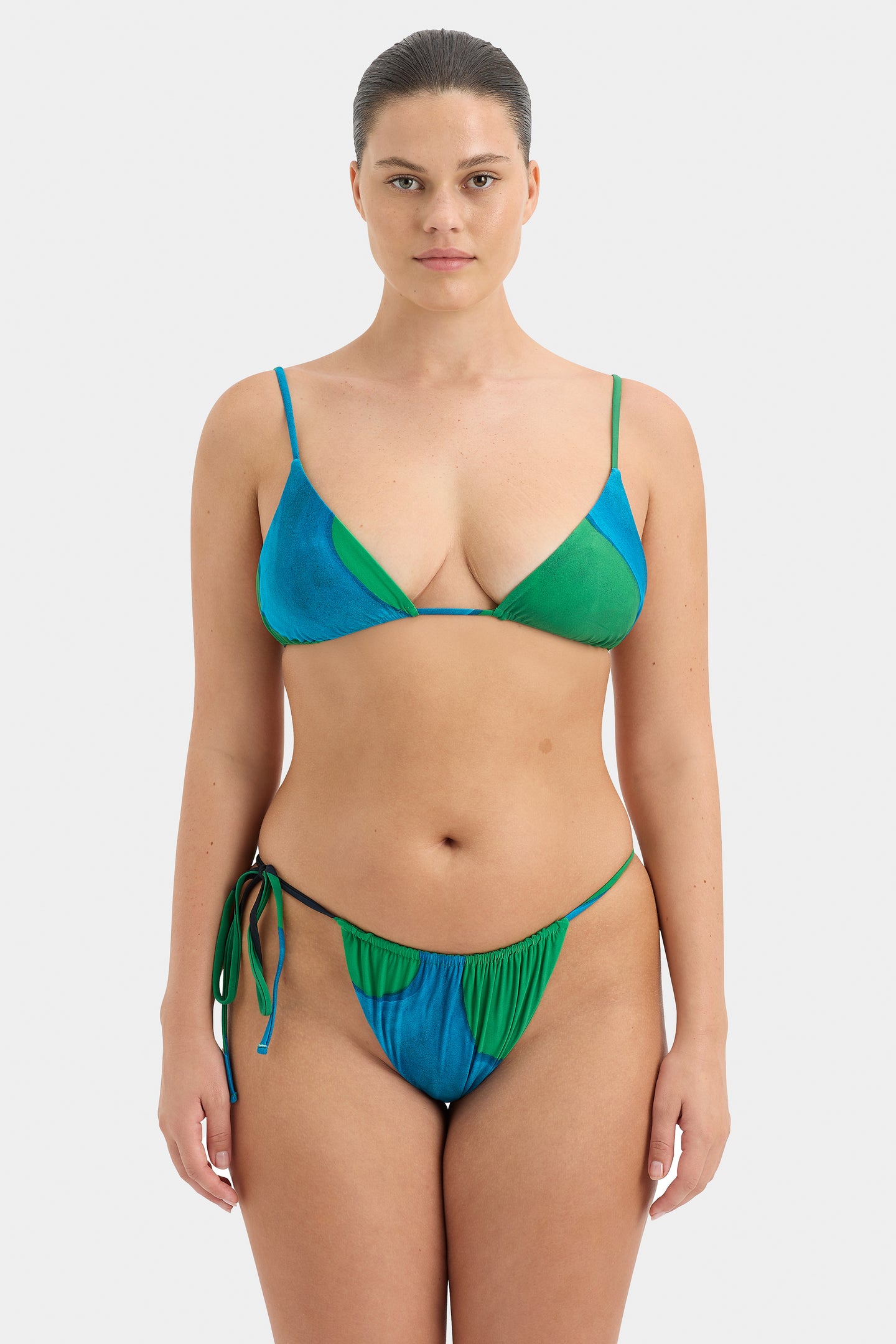 SIR the label Francesca String Triangle Top EMERALD REFLECTION
