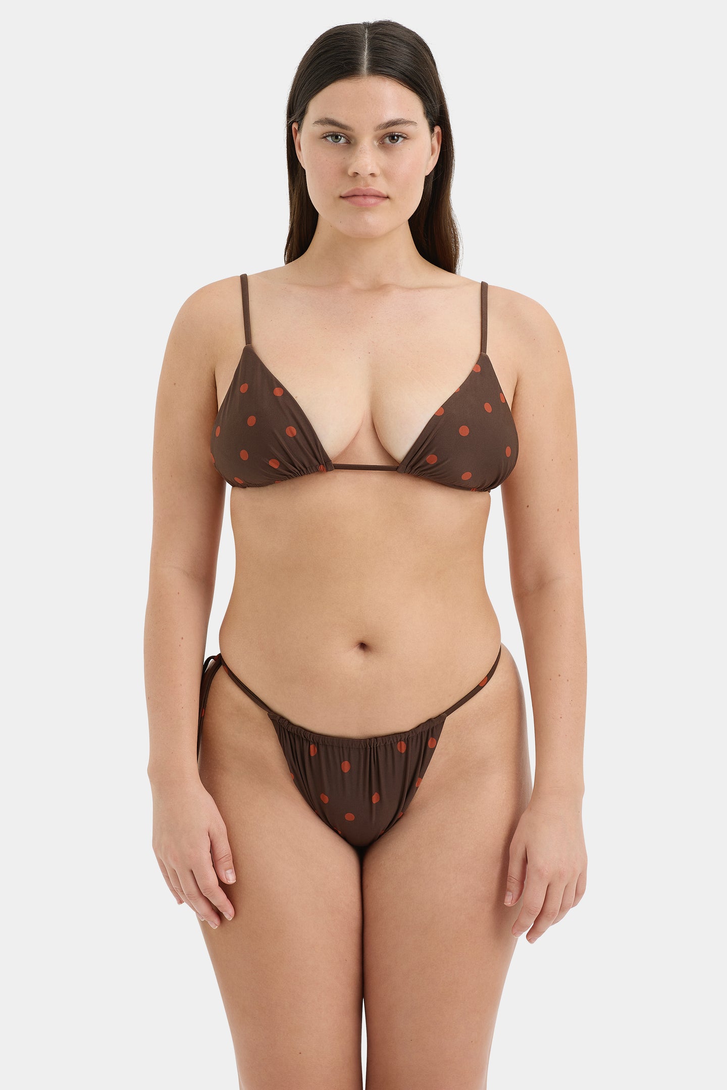 SIR the label Alina String Brief CHOCOLATE DOT