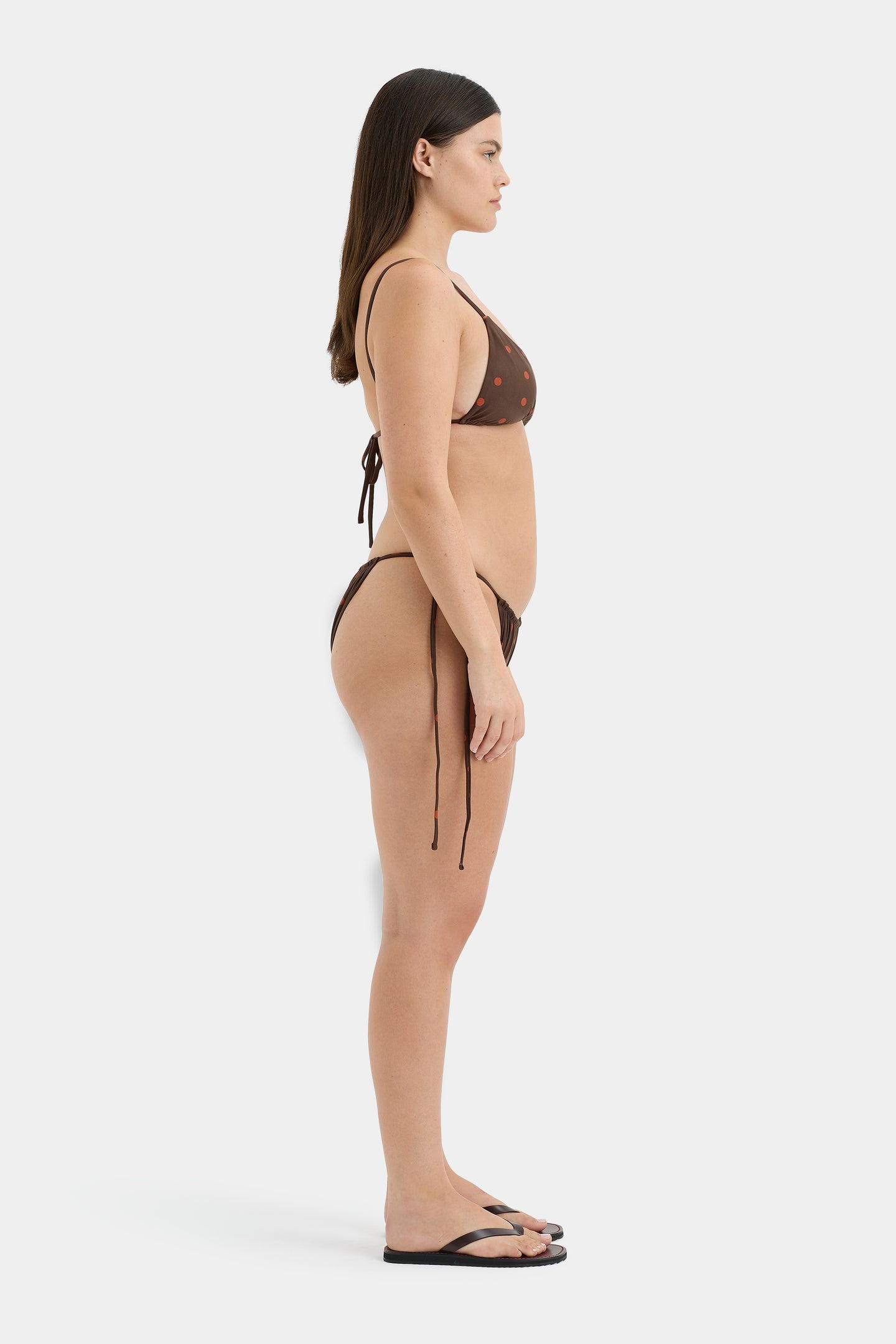 SIR the label Alina String Brief CHOCOLATE DOT