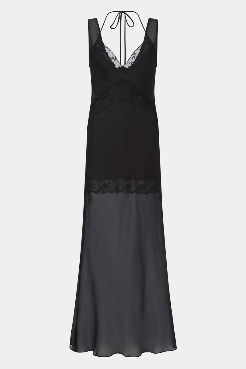 SIR the label Avellino Lace Layered Dress BLACK