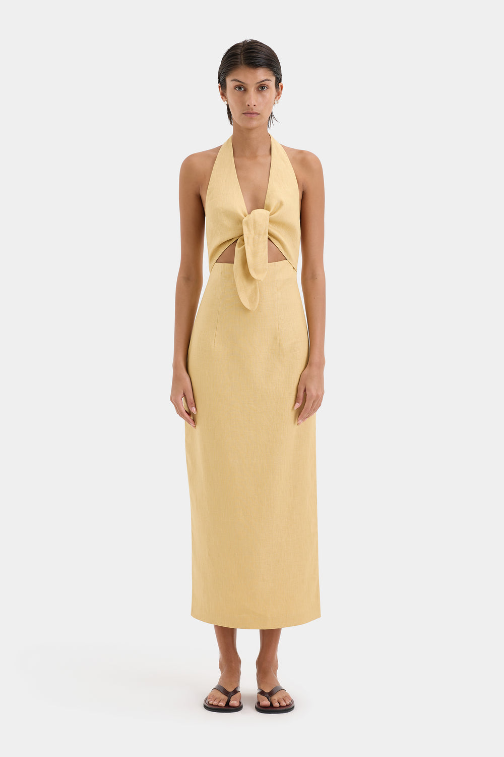 Carlotta Tie Midi Dress