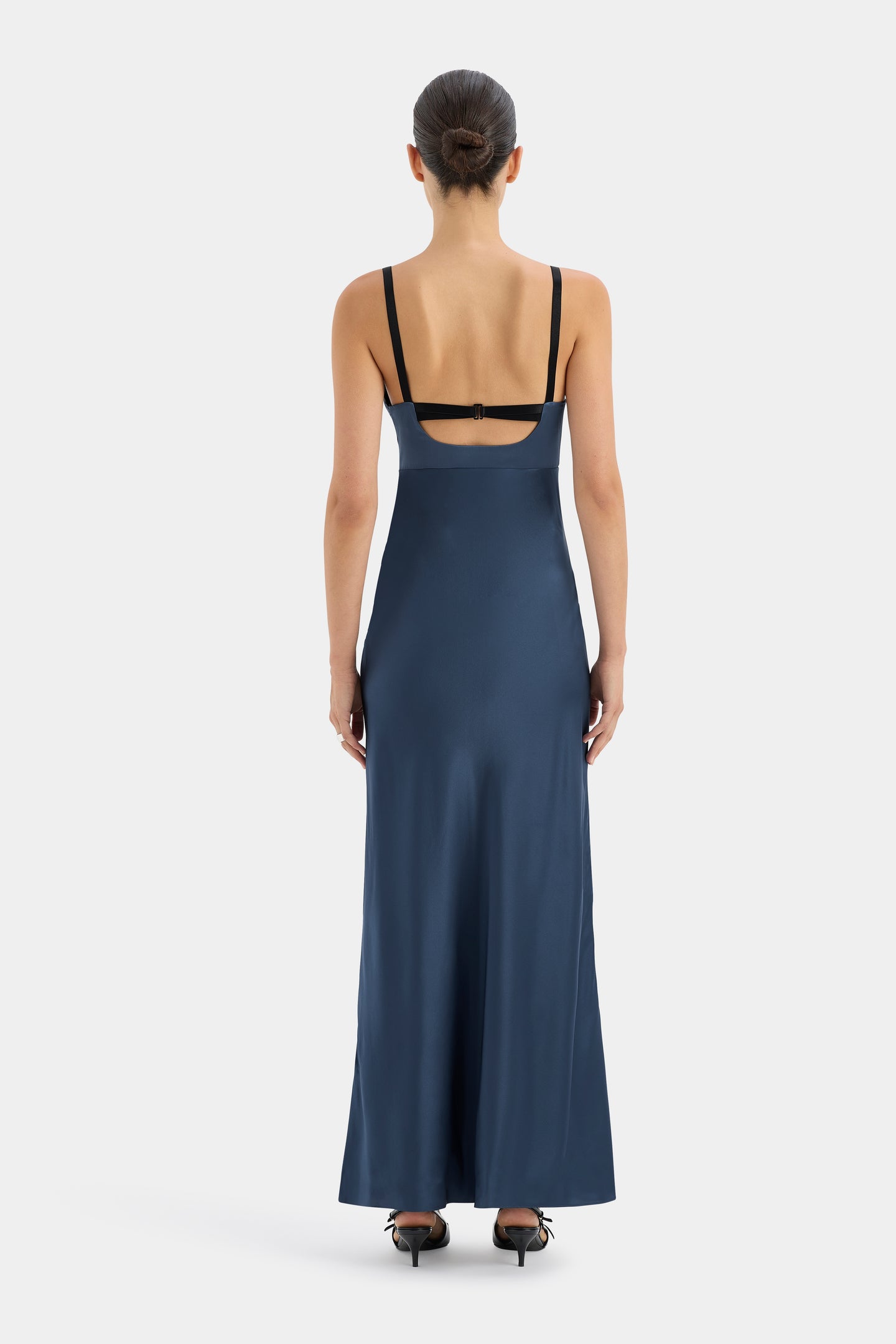 SIR the label Depeche Balconette Gown DARK BLUE