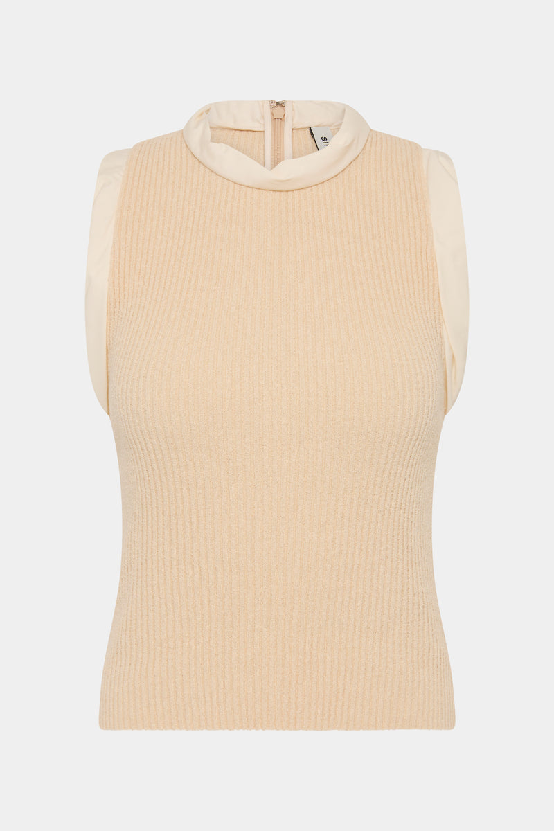 SIR the label Petal Knit Top Peach