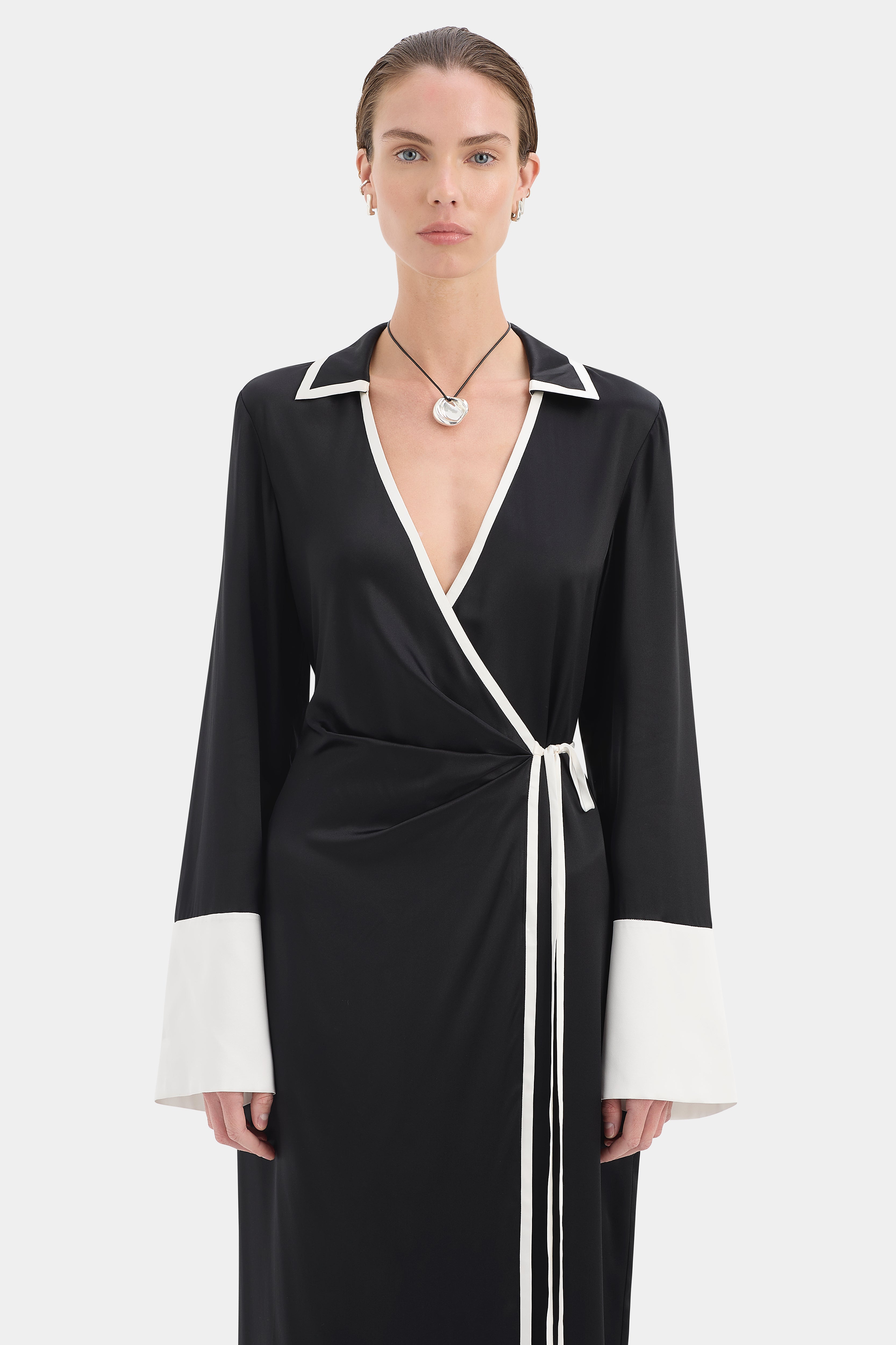 Yasmine Wrap Shirt Dress