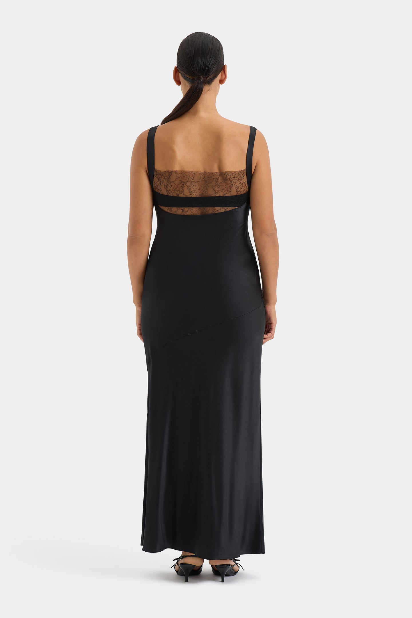 SIR the label Dunya Lace Gown BLACK