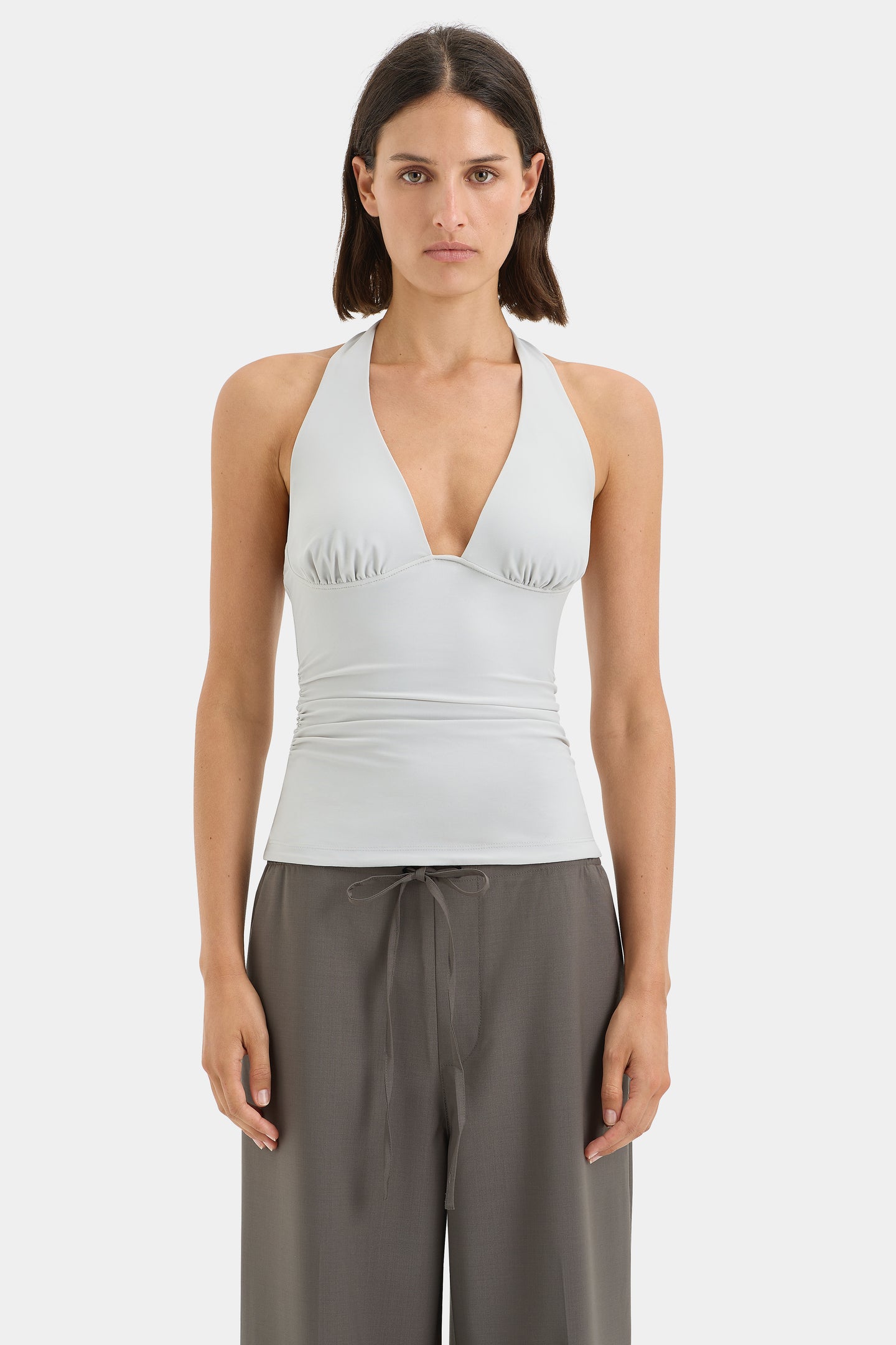 SIR the label Elm Halter Top Grey Blue