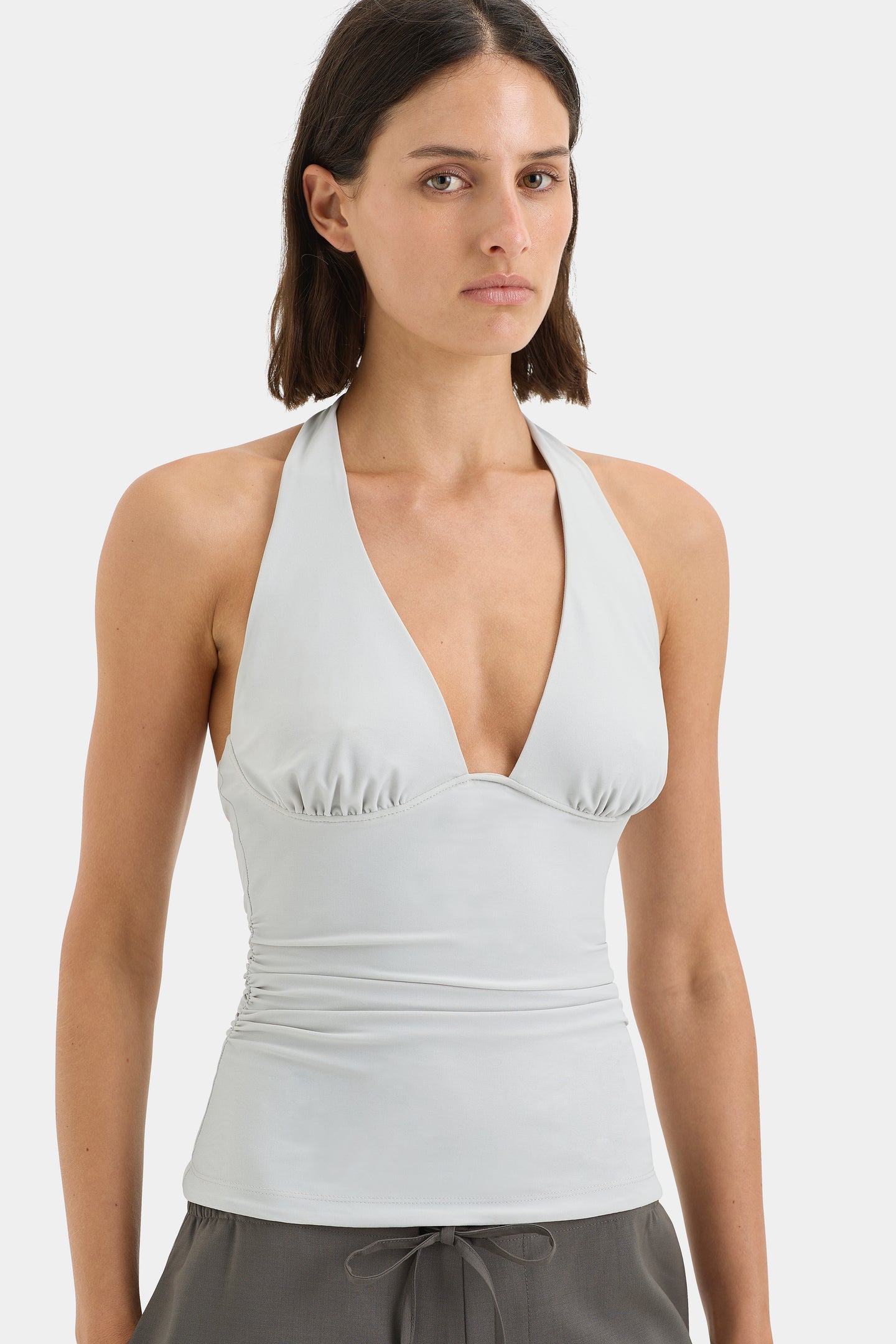 SIR the label Elm Halter Top Grey Blue