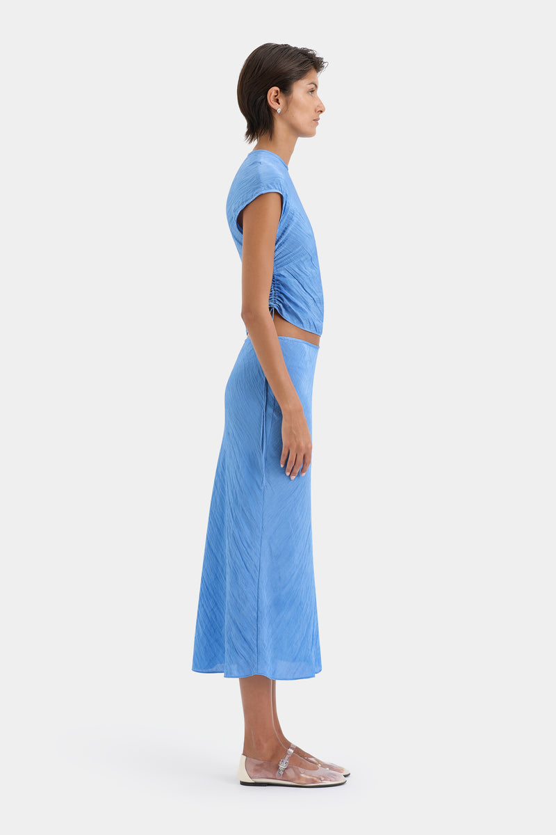 SIR the label Ligera Midi Skirt Cornflower