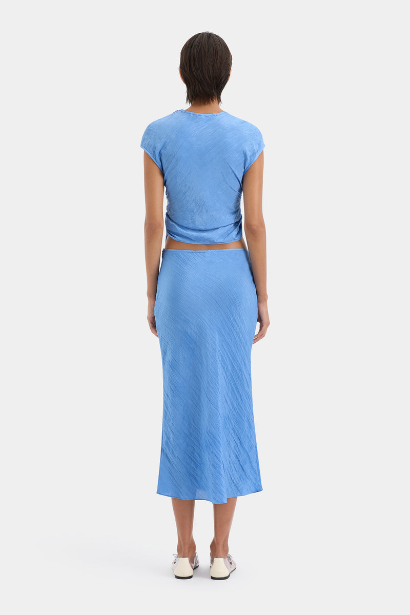 SIR the label Ligera Midi Skirt Cornflower