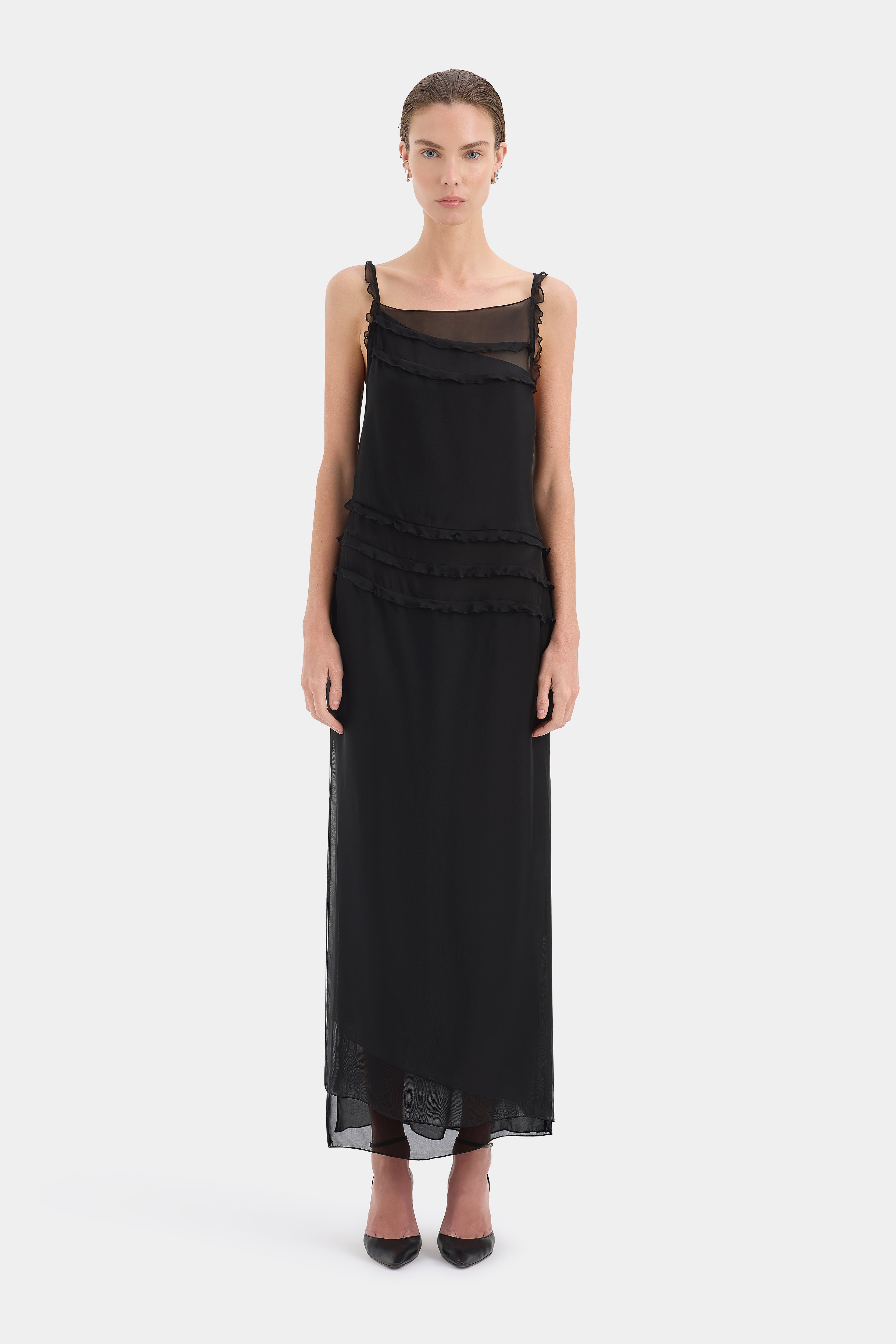 Black Midi Dress  SIR.