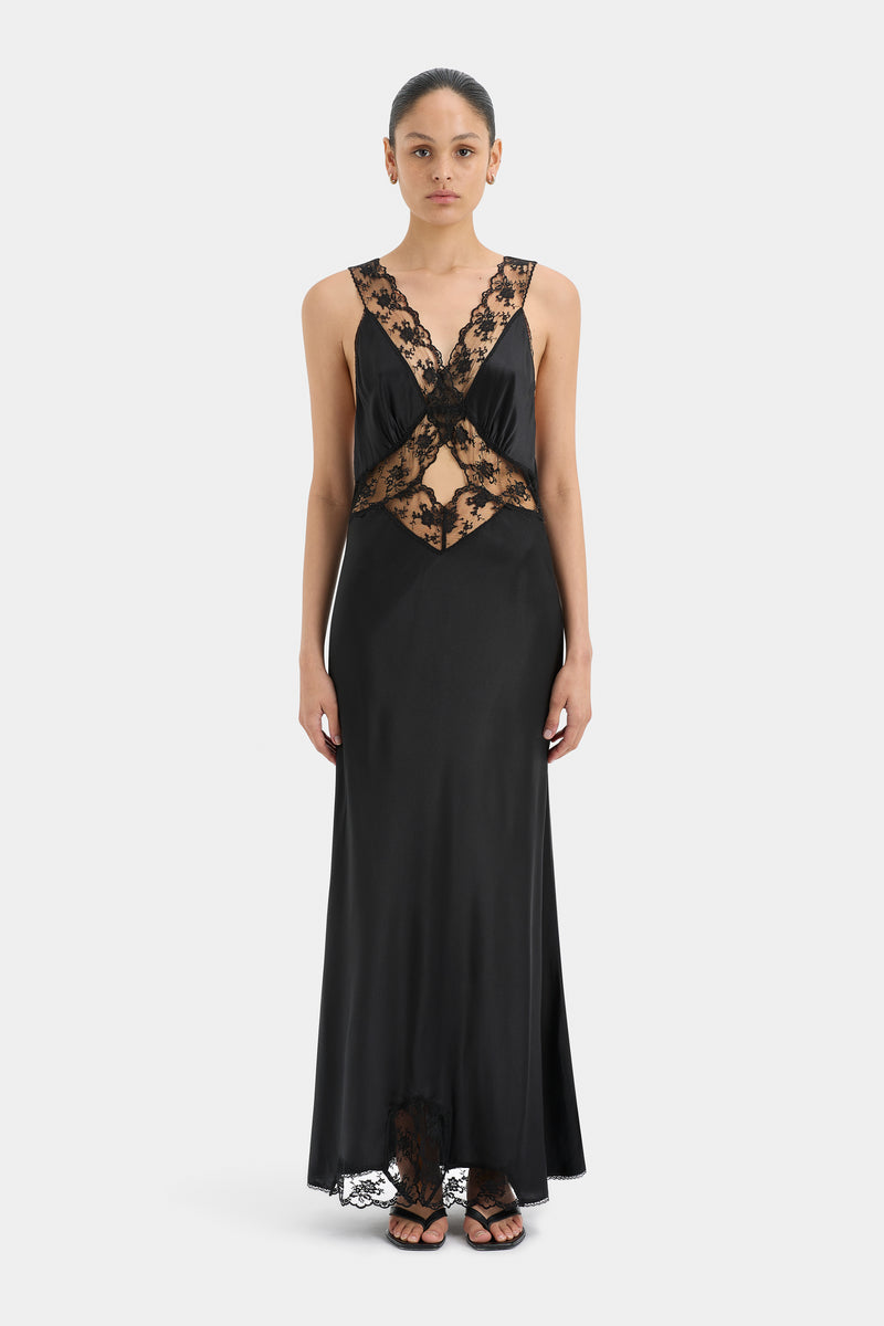 SIR the label Aries Cut Out Gown BLACK