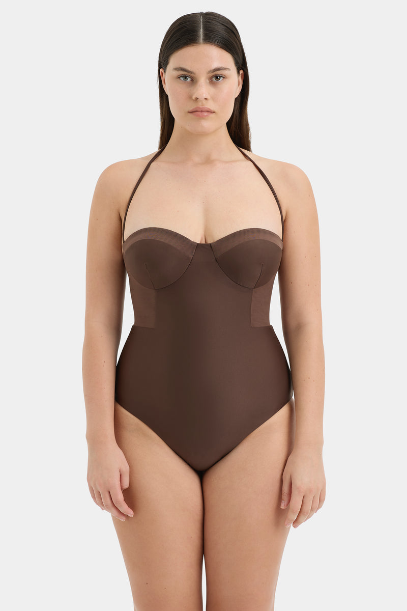 SIR the label Dunes Splice One Piece CHOCOLATE