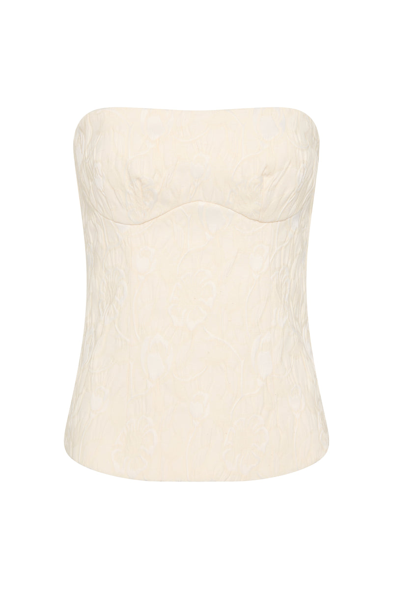 SIR the label Etienne Structured Bodice Cloud Jacquard
