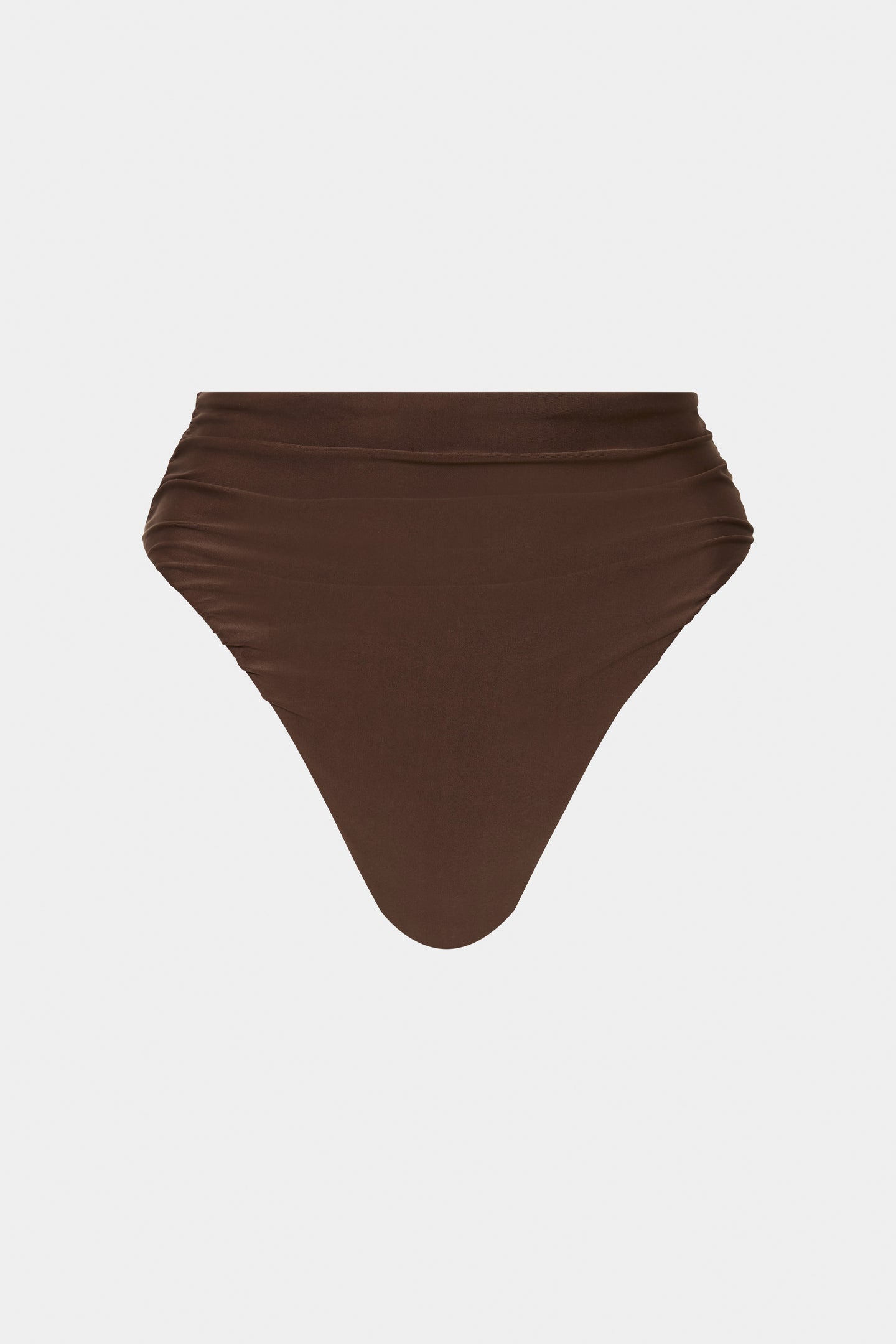 SIR the label Jeanne Gathered High Cut Brief CHOCOLATE