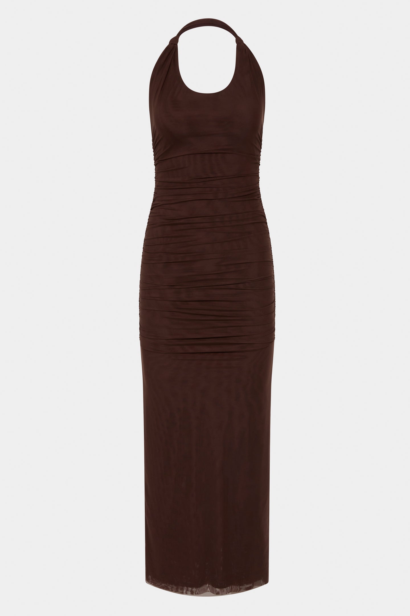 SIR the label Jacques Knot Midi Dress CHOCOLATE