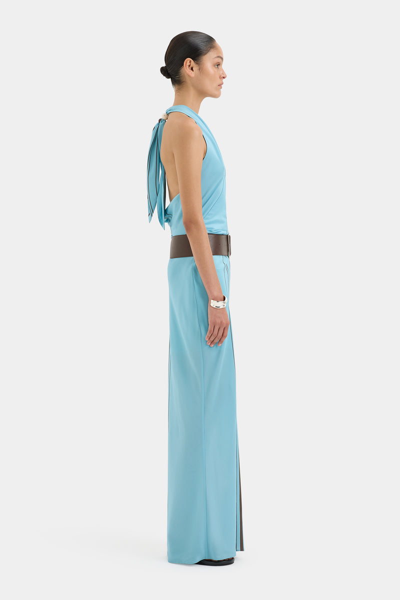 Rioja Halter Scarf Maxi Dress