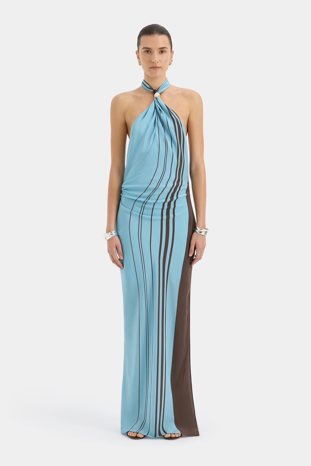Rioja Halter Scarf Maxi Dress