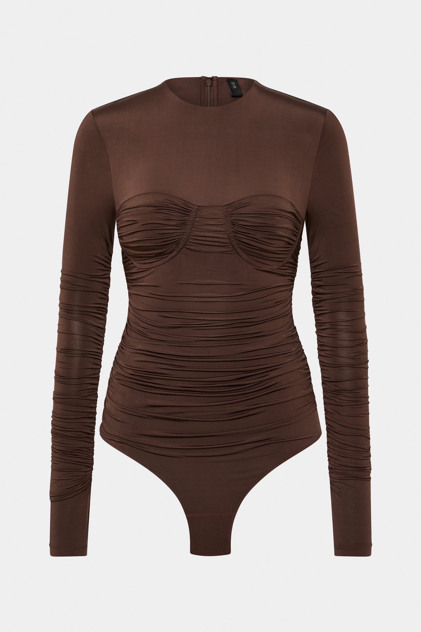 SIR the label Alessia Bodysuit CHOCOLATE