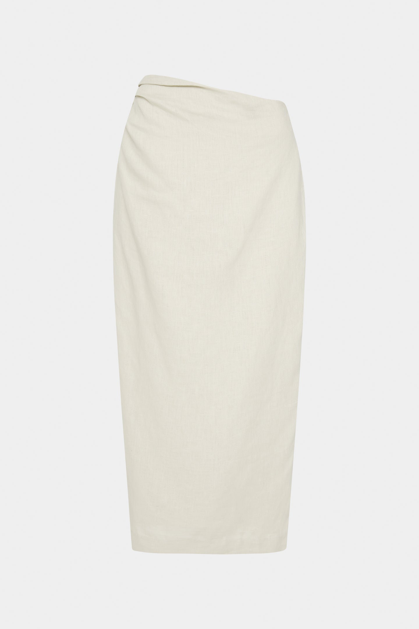 SIR the label Affogato Asymmetric Midi Skirt ECRU