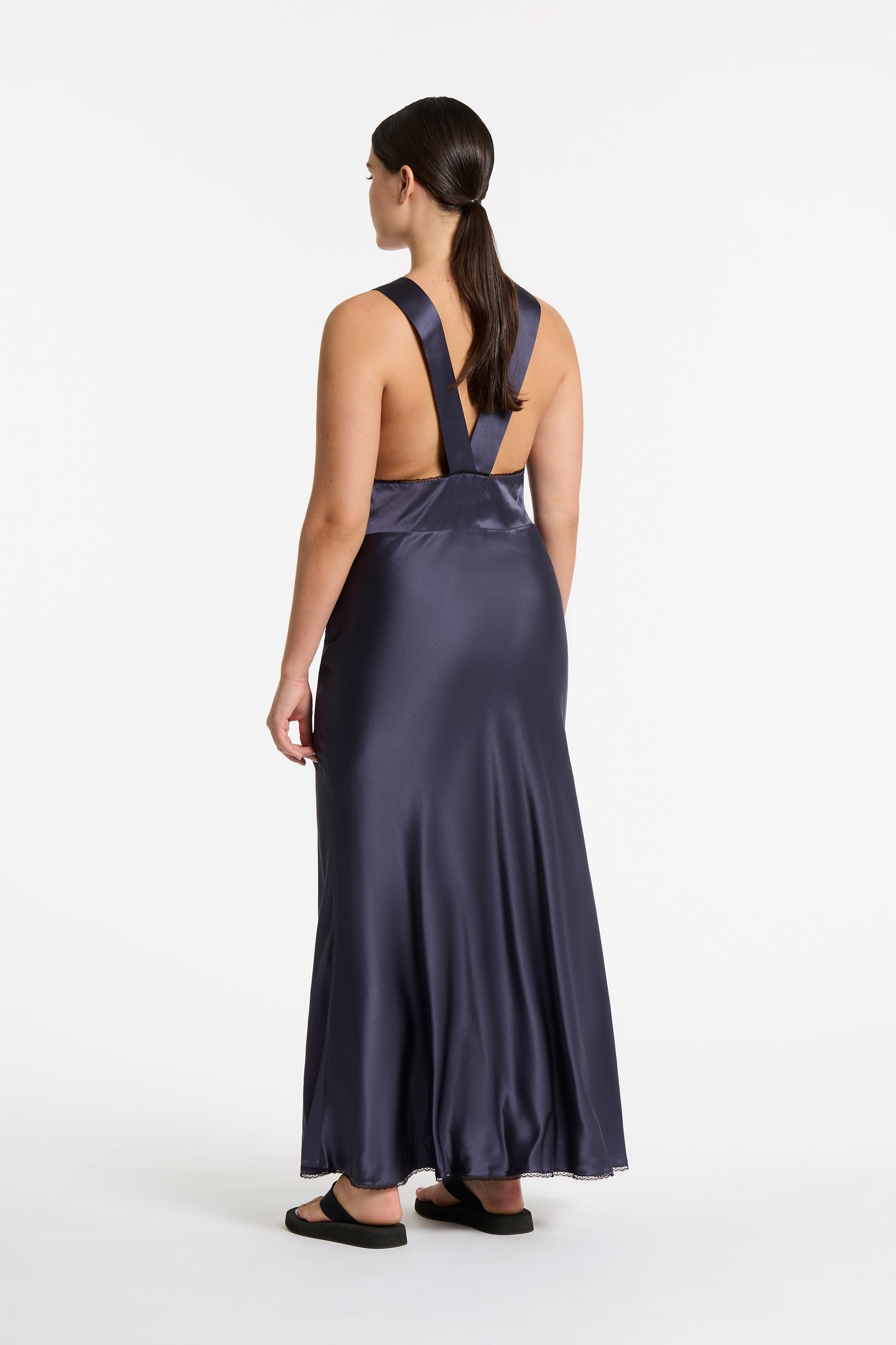 SIR the label Aries Cut Out Gown NAVY