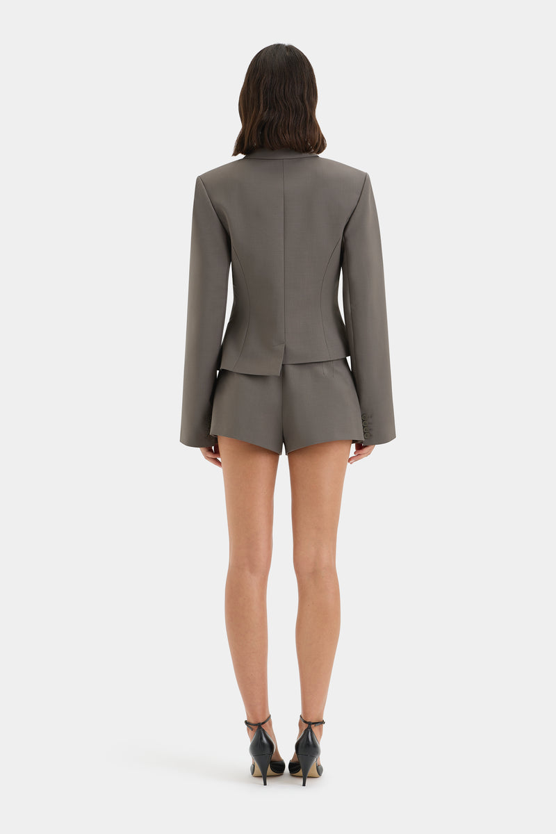 SIR the label Maya Pleated Blazer Grey