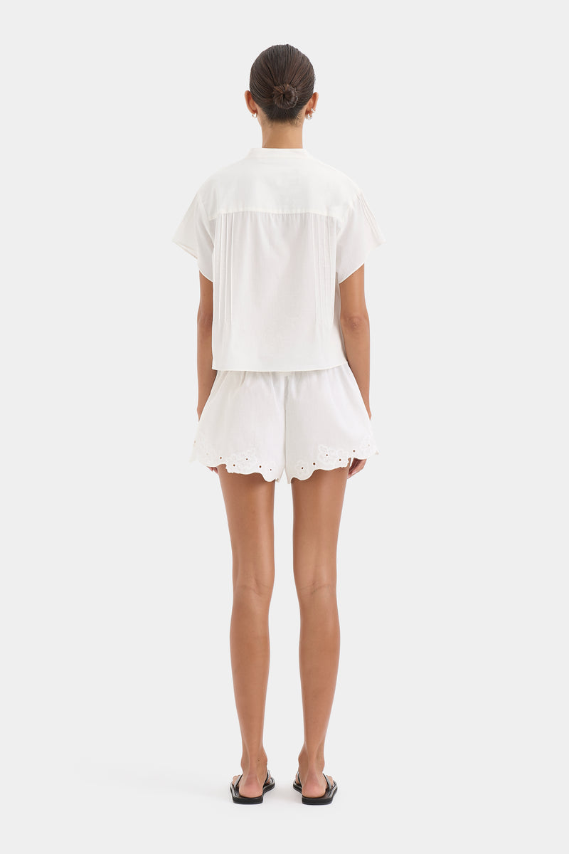 Beatrice Pintuck Top