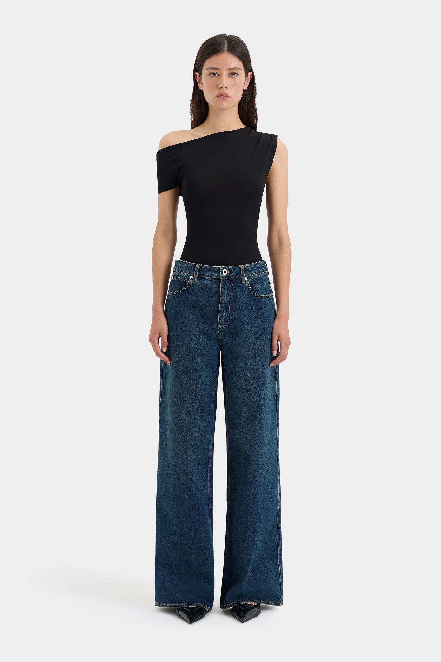 SIR the label Stella Wide Leg Jean WASHED INDIGO