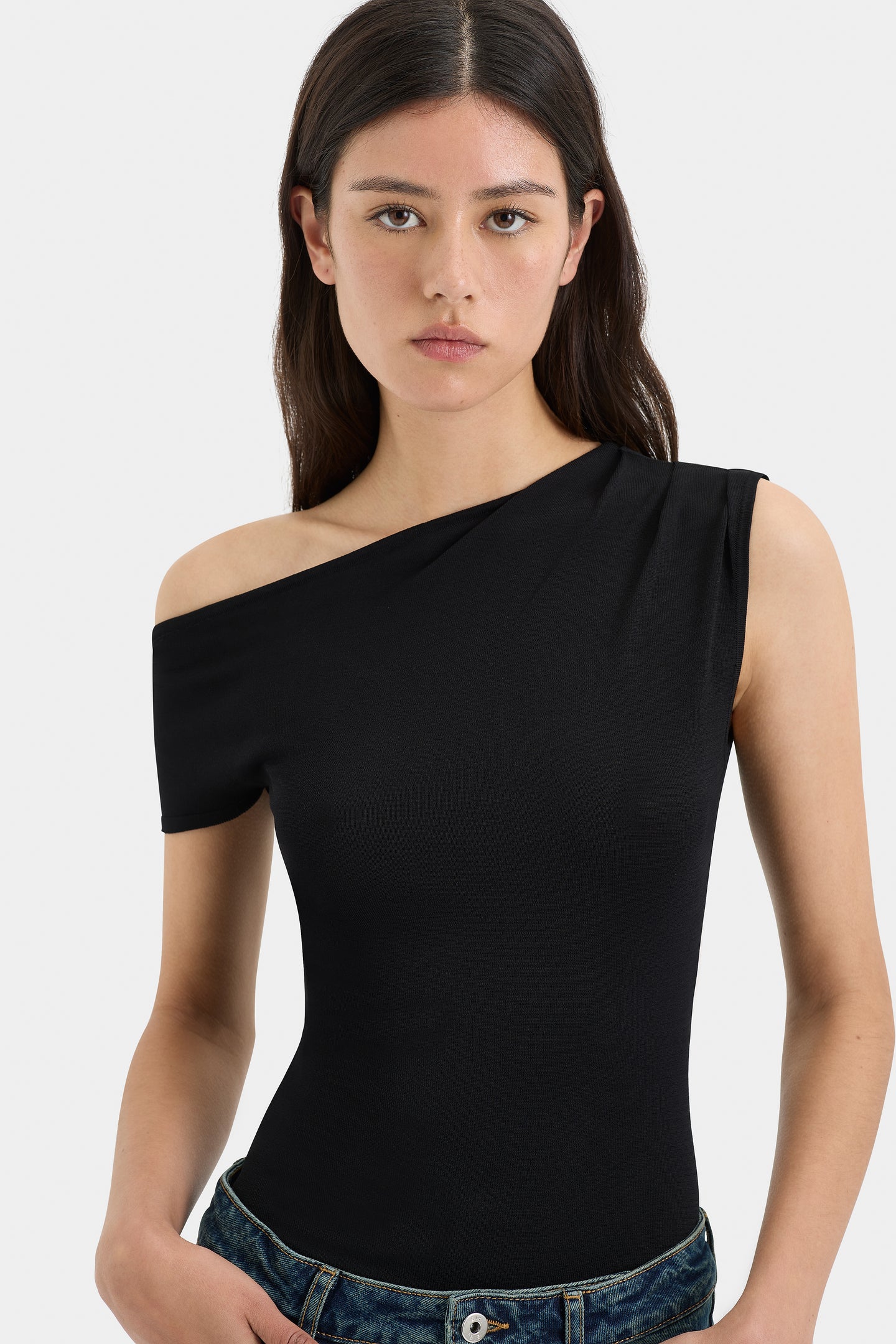 SIR the label Yolanda Off Shoulder Top BLACK