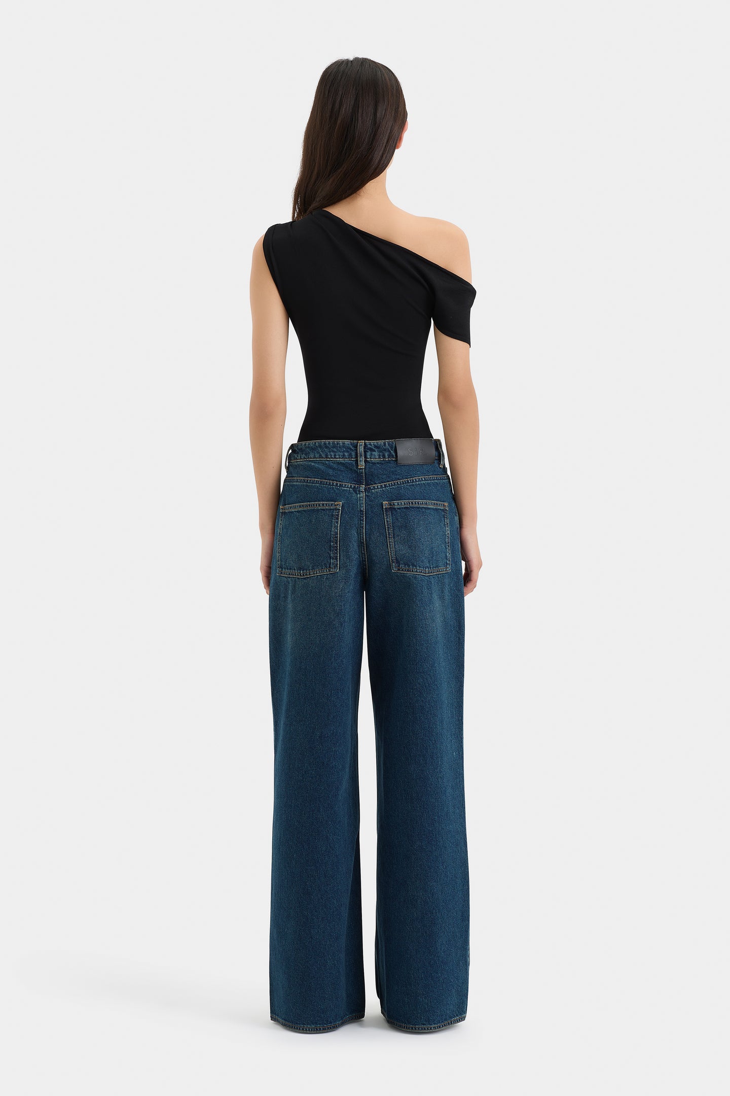 SIR the label Stella Wide Leg Jean WASHED INDIGO