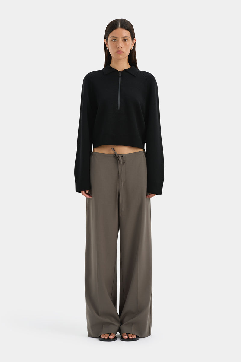 Playback Rib Neck Sweater