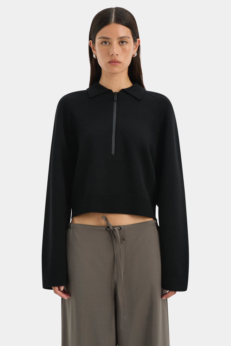 Playback Rib Neck Sweater